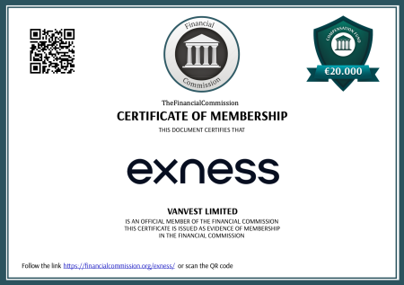 Vanvest Certificate